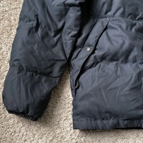 EUC Men’s Eddie Bauer Premium Goose Down EB550 Black Puffer Jacket SZ Tall Large